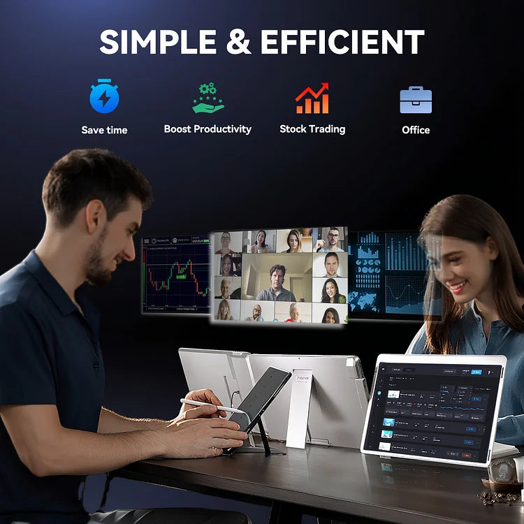 FOPO 15.6" Desktop Triple Screen Extender S10