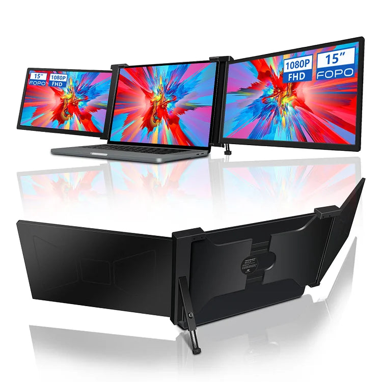 FOPO 15" Hanging Triple Monitor Extender S17