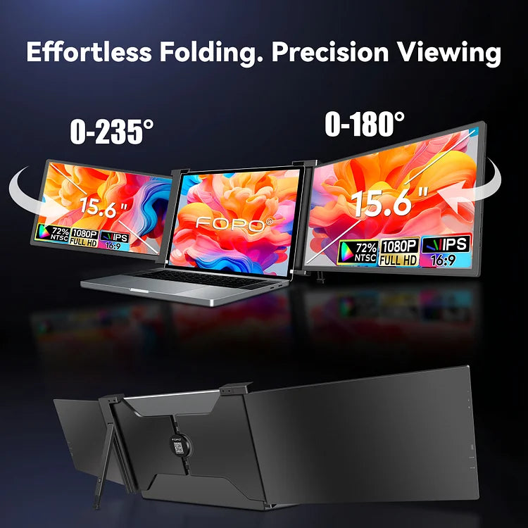 FOPO 15.6" Hanging Triple Monitor S9