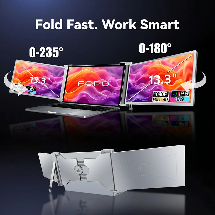 FOPO 13.3" Hanging Triple Screen Extender S16