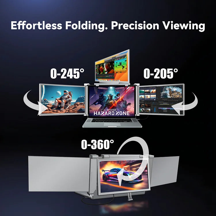 FOPO 14" World's First Hanging 3-Screen Extender S680
