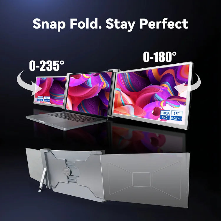 FOPO 15" Hanging Triple Monitor Extender S17