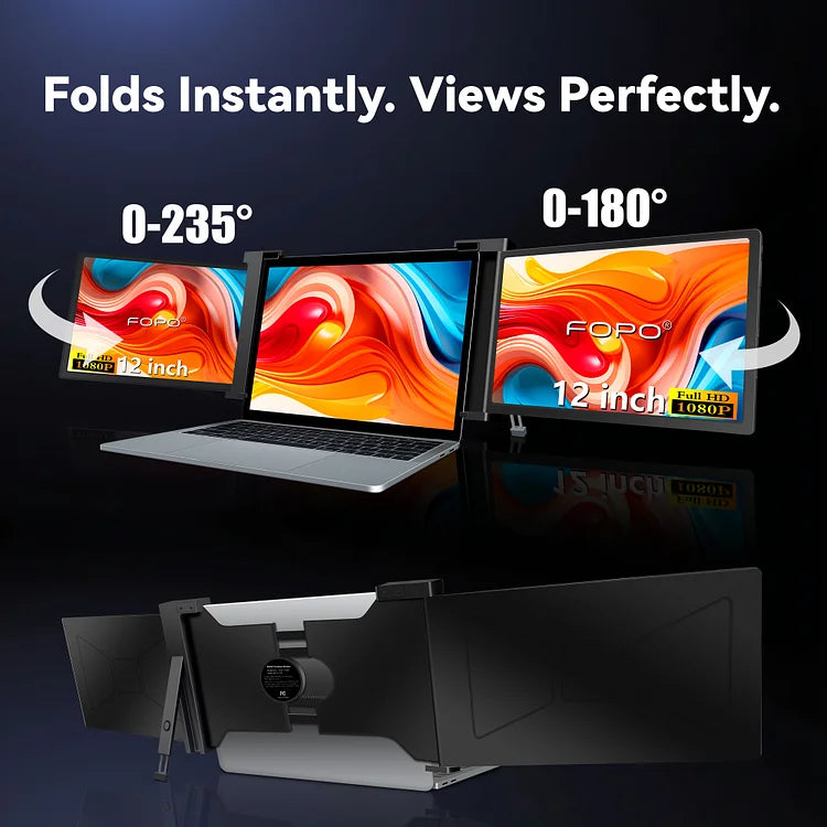 FOPO 12" Hanging Triple Screen Extender S12