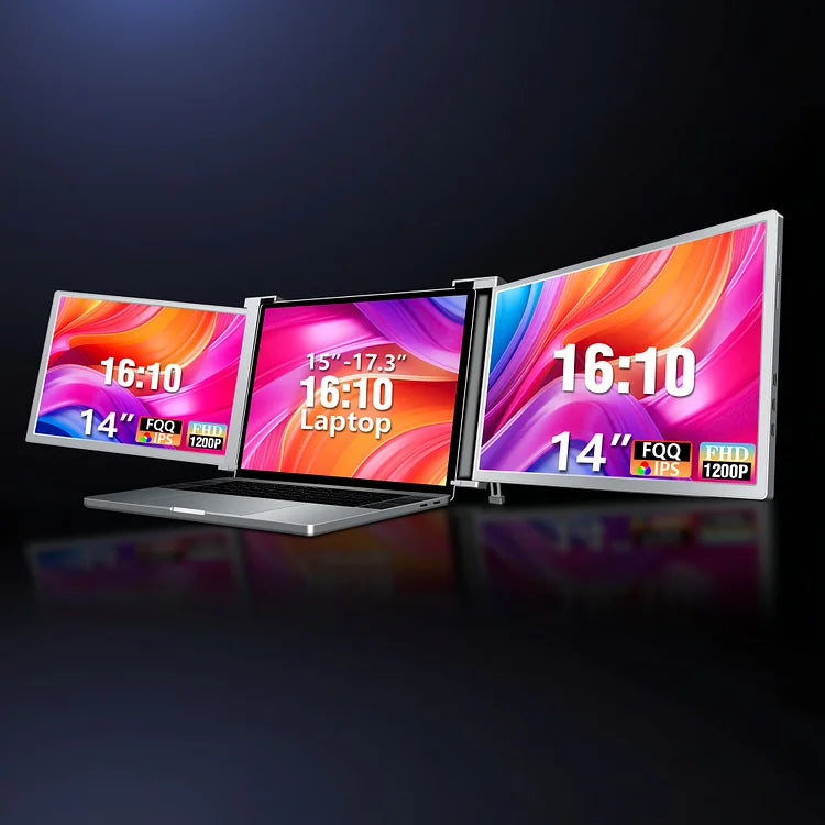 FOPO 14" Hanging Triple Screen Extender S15 Grey