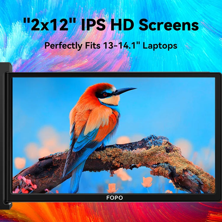 FOPO 12" Hanging Triple Screen Extender S12
