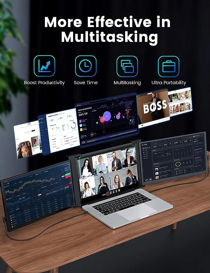 FOPO 15.6" Hanging Triple Monitor S9
