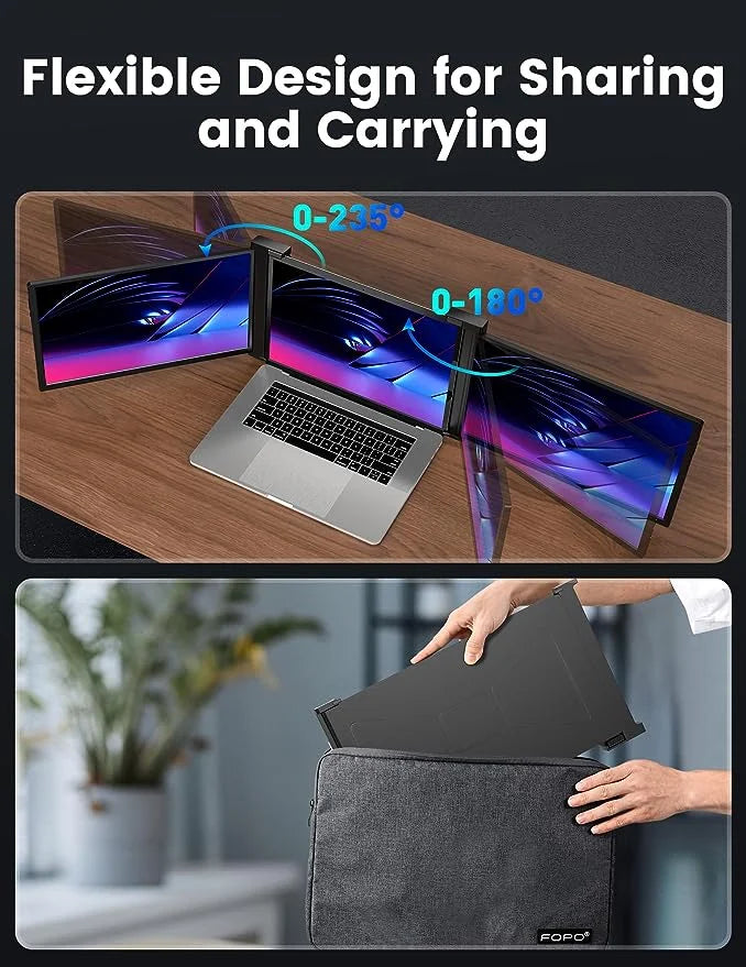 FOPO 15.6" Hanging Triple Monitor S9