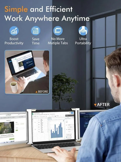 FOPO 13.3" Hanging Triple Screen Extender S16